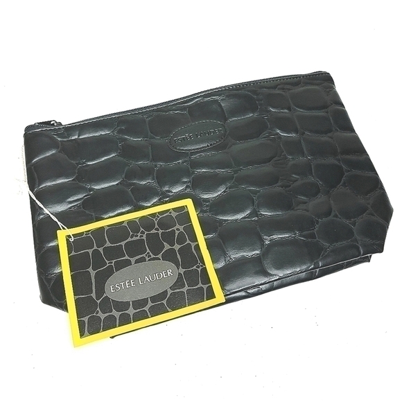 Estee Lauder Handbags - New Estee Lauder Women's Small Accessory Case Black Animal Print w/ Zipper